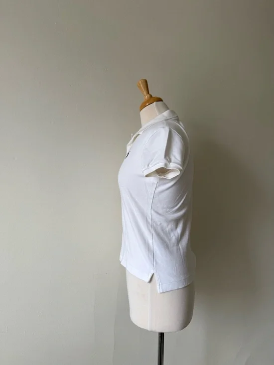 Ralph Lauren Sport White Polo Shirt Classic Fit Size M Y2K - Picture 3 of 8